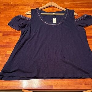 Akemi + Kin for Anthropologie NWT Cold Shoulder Top